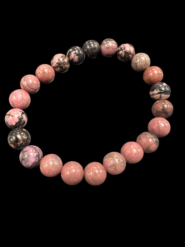 Rhodonite Bracelet | 8mm Beads
