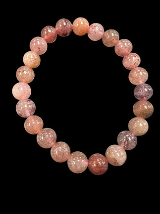 Strawberry Quartz Bracelet | 8mm Beads