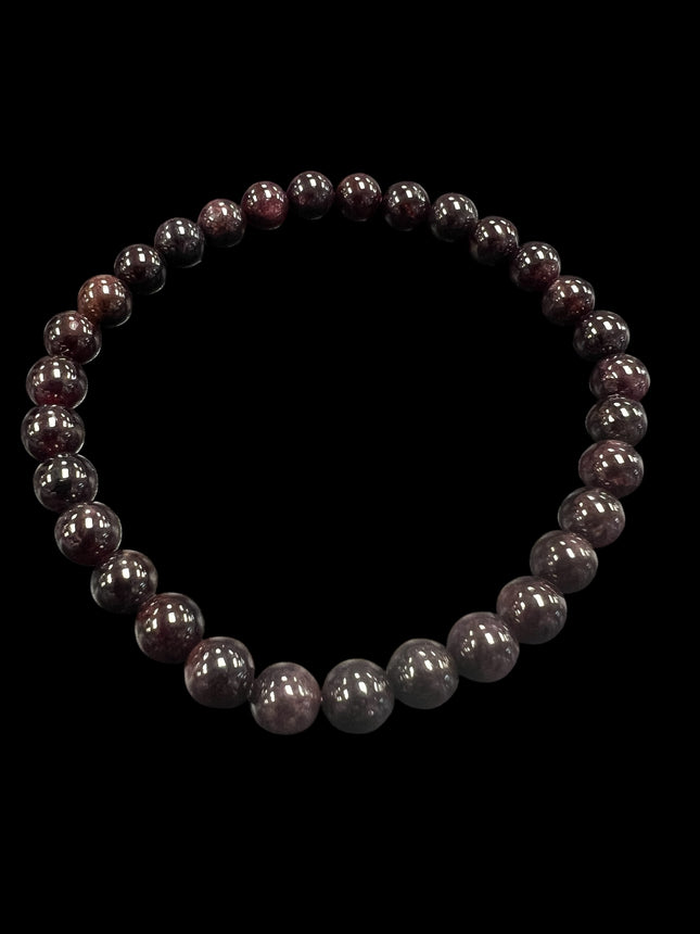 Garnet Bracelet | 6mm Beads