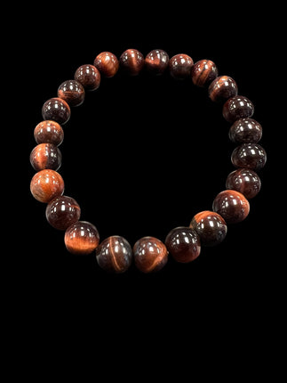 Red Tiger's Eye Bracelet | 8mm Beads