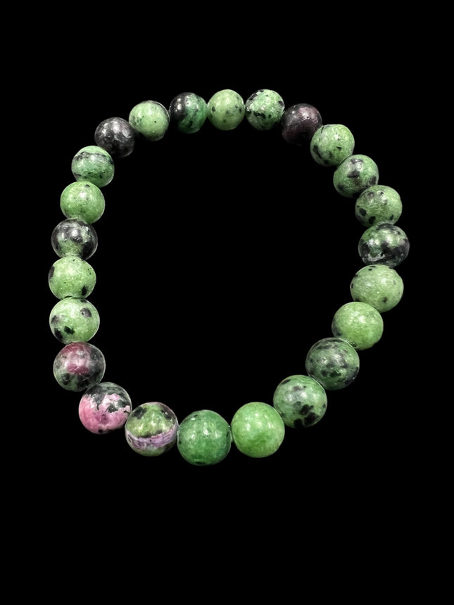 Ruby Zoisite Bracelet | 8mm Beads