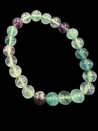 Rainbow Fluorite Bracelet | 8mm Beads