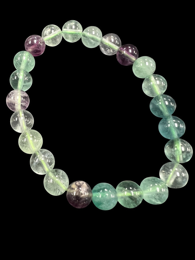 Rainbow Fluorite Bracelet | 8mm Beads