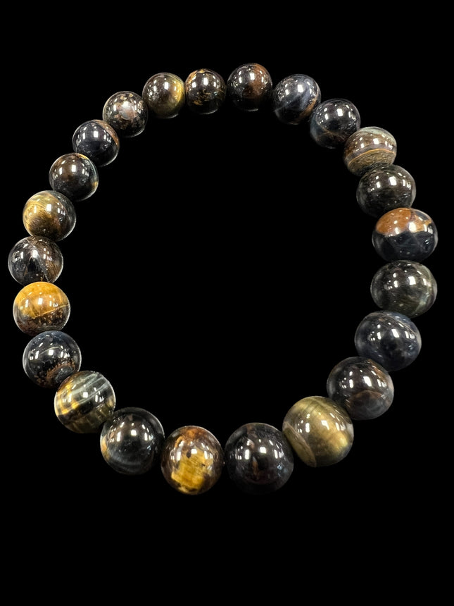 Blue Tiger's Eye Bracelet | 8mm Beads