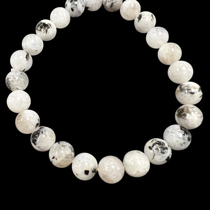 Rainbow Moonstone Bracelet | 8mm Beads