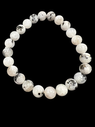 Rainbow Moonstone Bracelet | 8mm Beads