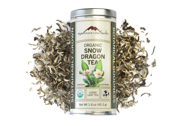 Organic Snow Dragon Tea, from Raven's Cauldron, 6 N Sandusky St, Delware, OH 43015