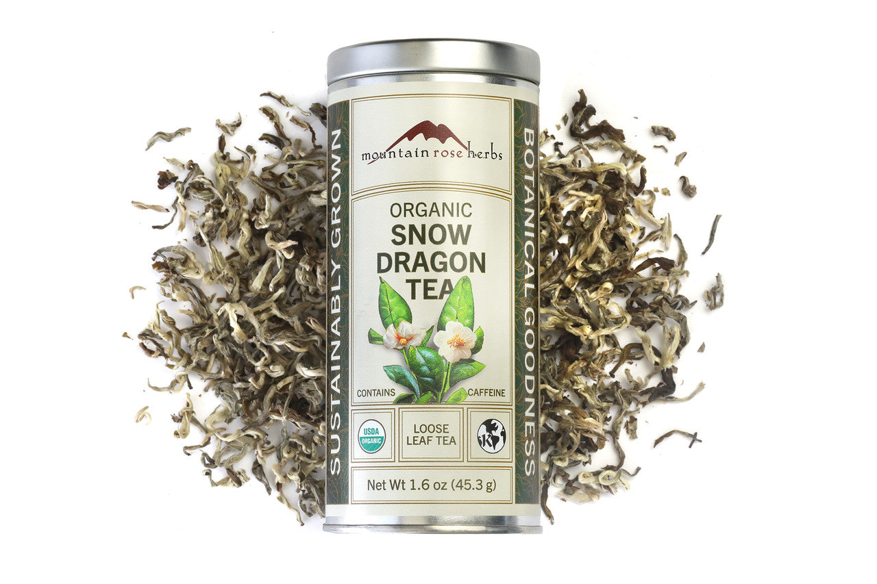 Snow Cap Tea Organic Snow Dragon Loose Leaf Tea | 37 Servings | Raven’s Cauldron ...