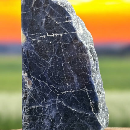 Sodalite Slab - polished on two sides, rough on two sides - 6 N Sandusky St. Delaware, OH 43015