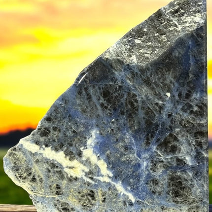 Sodalite Slab - polished on two sides, rough on two sides - 6 N Sandusky St. Delaware, OH 43015