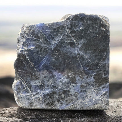 Sodalite Slab - polished on two sides, rough on two sides - 6 N Sandusky St. Delaware, OH 43015