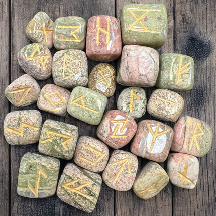 Unakite_Rune_Set_Ravens_Cauldron_6_N Sandusky_St _Delaware_OH _43015