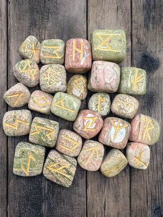 Unakite_Rune_Set_Ravens_Cauldron_6_N Sandusky_St _Delaware_OH _43015