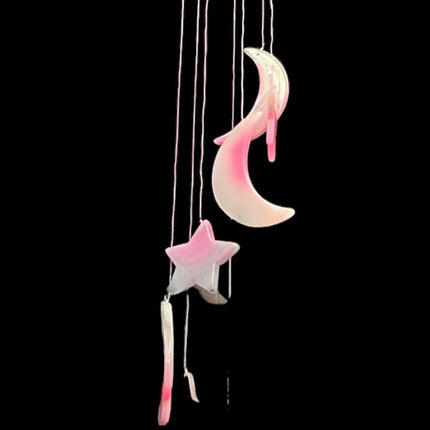 Agate Wind Chimes - Moon and Stars - Raven's Cauldron