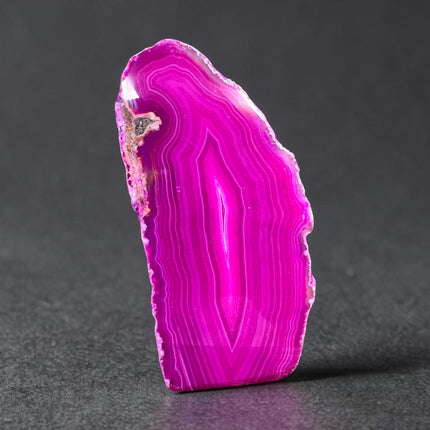 Dyed Pink Agate Freeform Standing Crystal 175g Natural Agate with Cut Base Raven’s Cauldron Delaware Ohio
