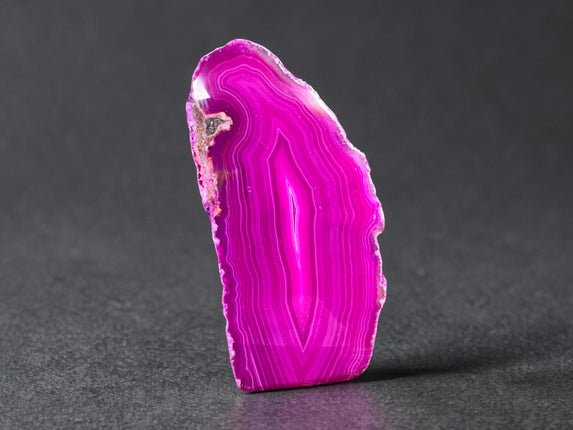 Dyed Pink Agate Freeform Standing Crystal 175g Natural Agate with Cut Base Raven’s Cauldron Delaware Ohio