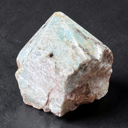Amazonite semi-polished crystal point for communication, harmony, and throat chakra energy from Raven's Cauldron, 6 N Sandusky St, Delaware, OH 43015