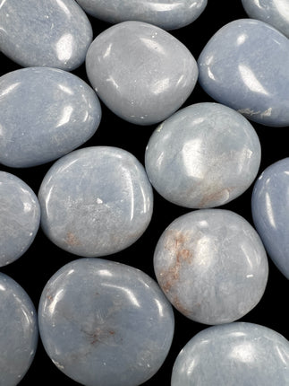 Angelite small palm stone, Raven's Cauldron, 6 N Sandusky St, Delaware, OH 43015