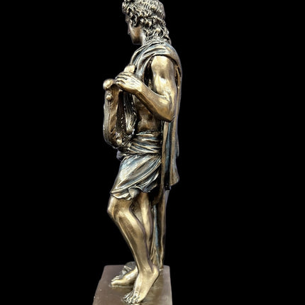 Apollo, Greek God of Poetry, Music, and Light, Holding Lyre Statue by Veronese Design - Raven's Cauldron