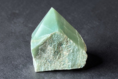 Green Aventurine Semi-Polished Crystal Point | Luck, Prosperity & Heart Healing
