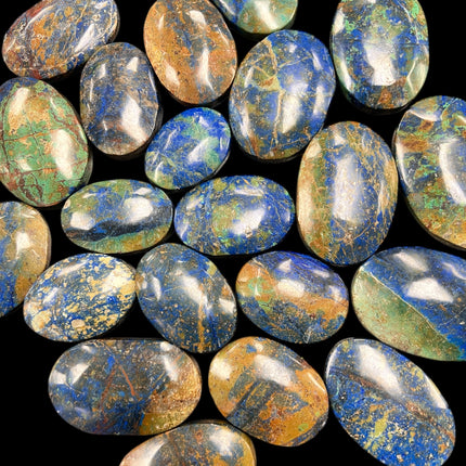 Chrysocolla Azurite Palm Stones from Raven's Cauldron, 6 N Sandusky St, Delaware, OH 43015