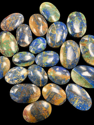 Chrysocolla Azurite Palm Stones from Raven's Cauldron, 6 N Sandusky St, Delaware, OH 43015