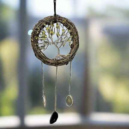 Bird Nest Tree of Life Dreamcatcher - Light up - Raven's Cauldron