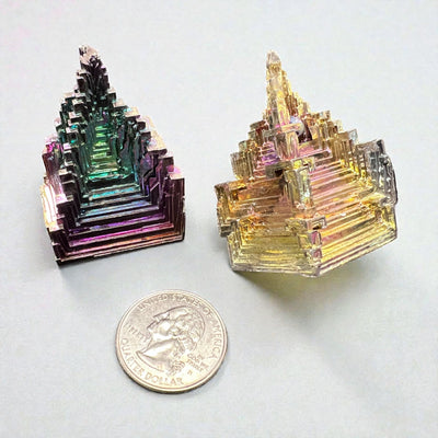 Bismuth Crystal (Manmade) – Rainbow Hopper Crystals by Weight | Raven’s Cauldron