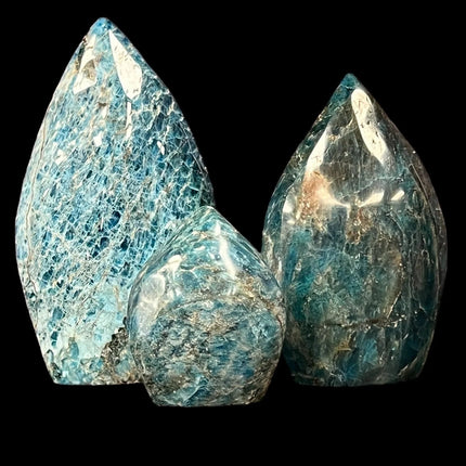Blue Apetite Flame, Blue Apetite Crystal, Blue Apetite Stone, Stone of Unconditional love, Creativity Stone - Raven's Cauldron