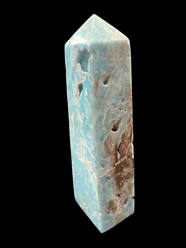 Blue Aragonite - Tower - Raven's Cauldron