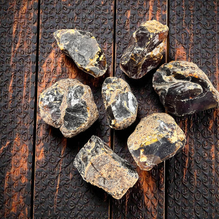 Blue Amber from Indonesia from Raven's Cauldron, 6 N Sandusky St, Delaware, OH 43015