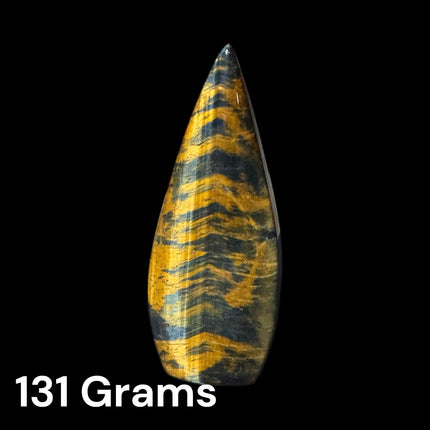 AAA Blue Tiger’s Eye Falcon’s Eye Tear Drop Ornament with golden flash Raven's Cauldron 6 N Sandusky St. Delaware, OH 43015