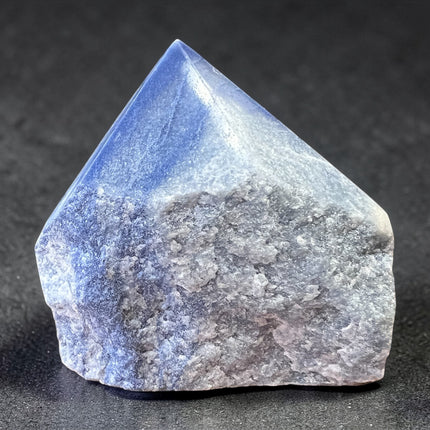 Blue Aventurine semi-polished crystal point for calm focus, inner strength, and meditation energy from Raven's Cauldron, 6 N Sandusky St, Delaware, OH 43015
