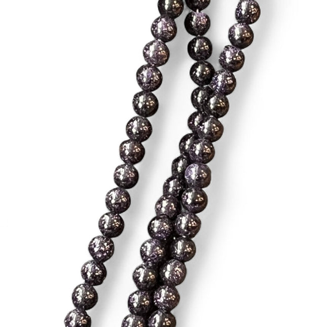 Blue Goldstone 6mm Bead Strand – 14" Sparkling Crystal Beads for Jewelry Making & Ambition