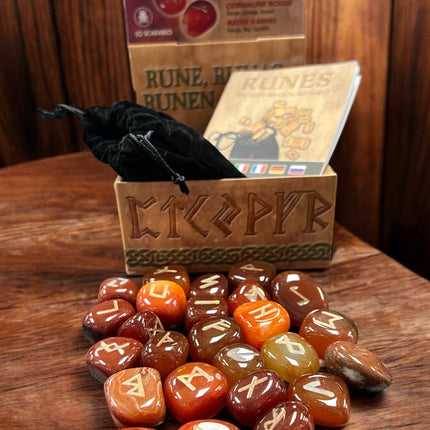 Boxed_Carnelian_Rune_Set_Ravens_Cauldron_6_N Sandusky_St _Delaware_OH _43015