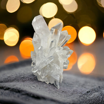 Brazilian Quartz Cluster - 8.7 Pounds with Lemurian Points - Raven's Cauldron