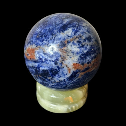 Brazilian Sodalite sphere 477g polished for intuition and meditation - Raven's Cauldron 6 N Sandusky St. Delaware, OH 43015