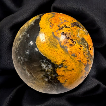 Bumblebee Jasper Sphere 2.5 Inch, 376g | Indonesian Crystal for Energy & Transformation – Raven’s Cauldron