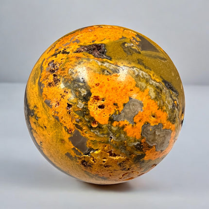 Bumblebee Jasper Sphere 2.5 Inch, 376g | Indonesian Crystal for Energy & Transformation – Raven’s Cauldron