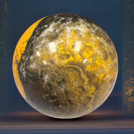 Bumblebee Jasper Sphere 2.5 Inch, 376g | Indonesian Crystal for Energy & Transformation – Raven’s Cauldron