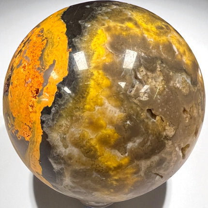 Bumblebee Jasper Sphere 2.5 Inch, 376g | Indonesian Crystal for Energy & Transformation – Raven’s Cauldron