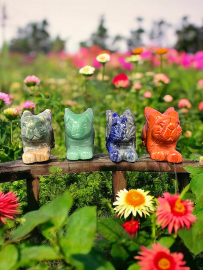 Crystal Gemstone Rabbit Carving