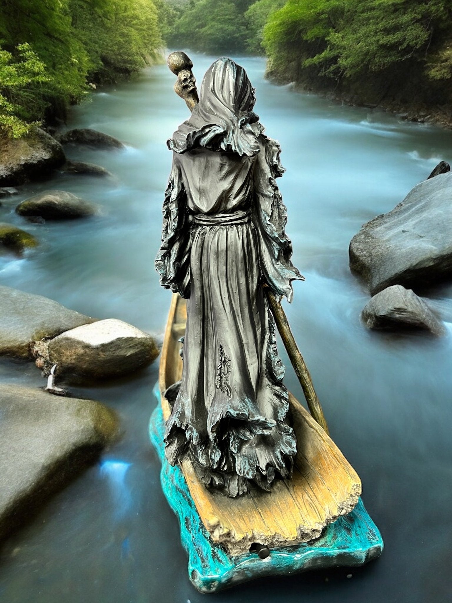 Charon Ferryman to the Underworld Greek Mythology Statue with Lantern ...