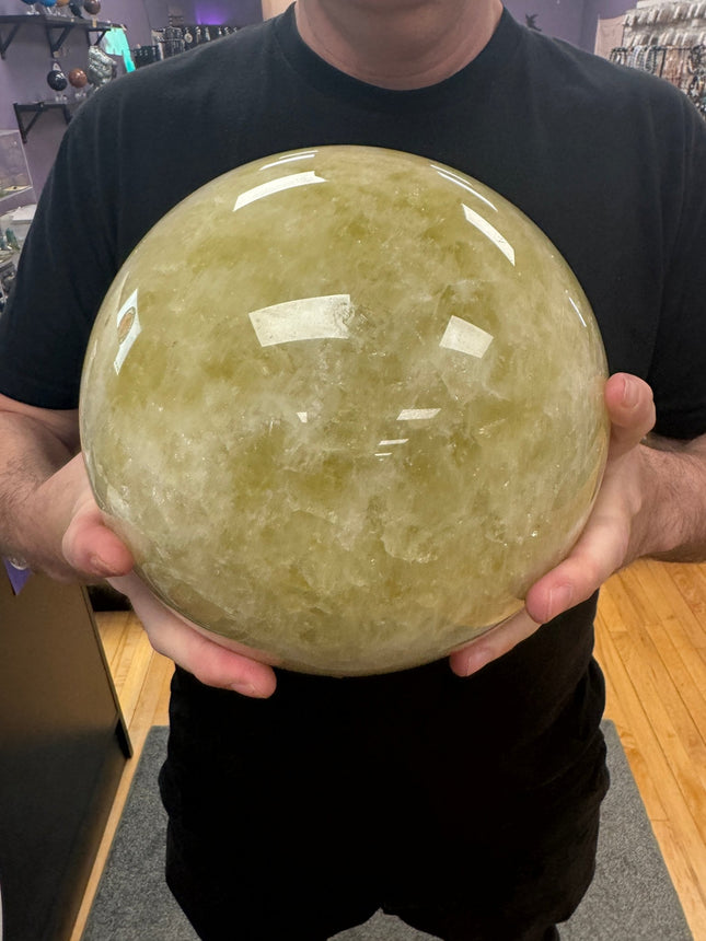 Citrine Sphere - Massive - 27 Pounds - Exquisite - Raven's Cauldron