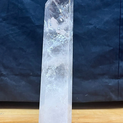 Clear Quartz Crystal Tower, Large Quartz Crystal Obelisk, Rainbow Flash Quartz Crystal Point, Large Clear Quartz Tower, High Quality Quartz - Raven's Cauldron