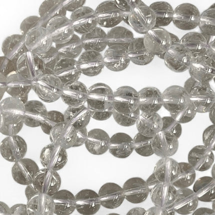 Clear Quartz 6mm Bead Strand – 14" Natural Crystal Beads for Jewelry Making & Energy Amplification