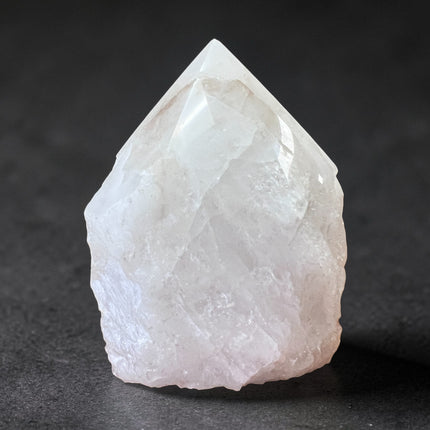 Clear Quartz semi-polished crystal point for energy amplification, meditation, and crown chakra work from Raven's Cauldron, 6 N Sandusky St, Delaware, OH 43015