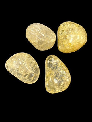 Cracked Yellow Quartz Tumble - Joy - Raven's Cauldron