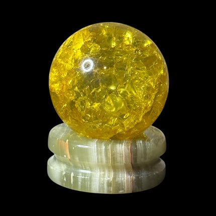 Bundle Crackle Quartz Sphere with stand for 15% off