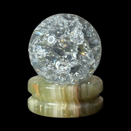 Bundle Crackle Quartz Sphere with stand for 15% off